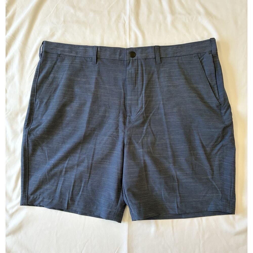 Apt 9 Premier Flex Chino Shorts Mens Size 42 Navy Blue Stretch NWT